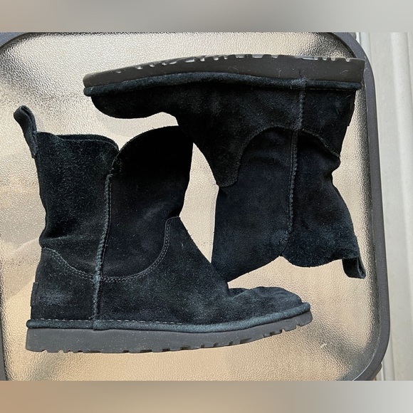 UGG Ankle Boots Black Suede Booties Women’s Shoes 6 - Picture 8 of 12
